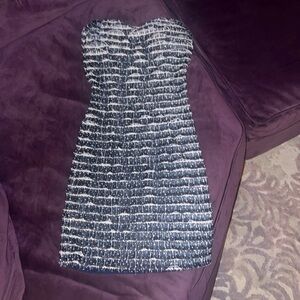 Flirty strapless dress